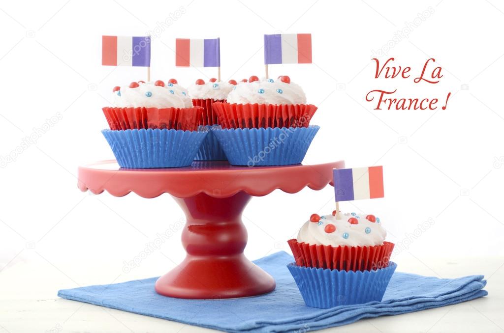 Happy Bastille Day Party Cupcakes