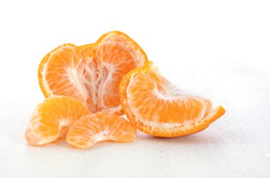 Fresh Mandarin and segments clipart