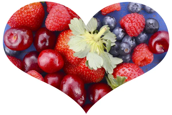 I love berries concept — Zdjęcie stockowe