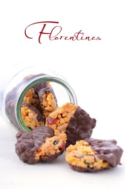 French style Florentine biscuits clipart