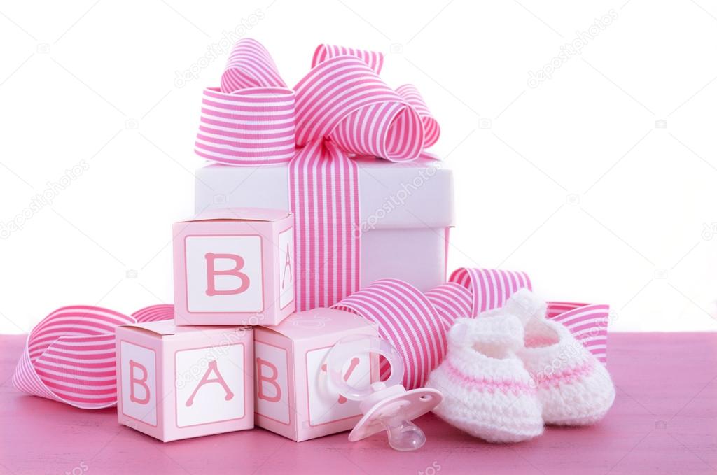 Baby shower Its a Girl pink gift