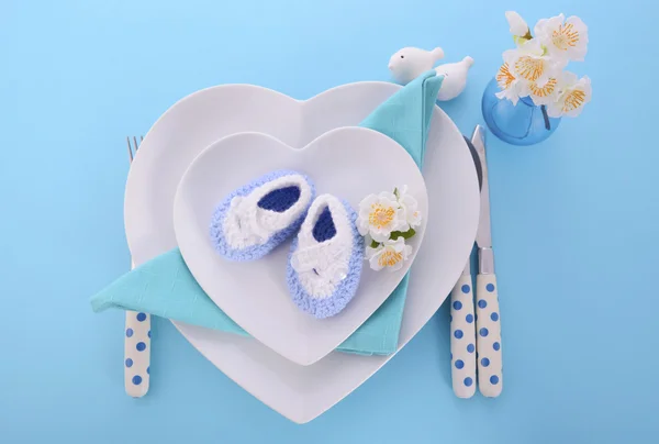 Its a Boy baby shower place setting — стоковое фото
