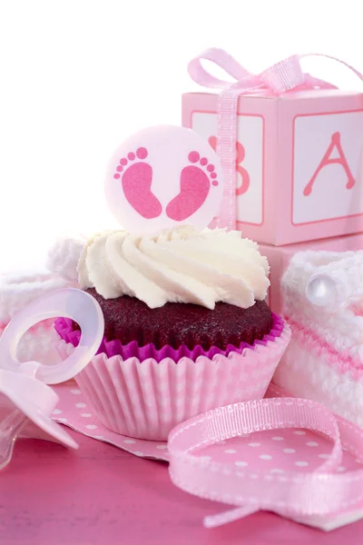 Its a Girl Baby Shower Cupcakes — Stock Photo, Image