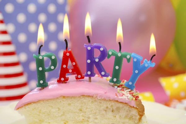 Happy Birthday Party Tisch — Stockfoto
