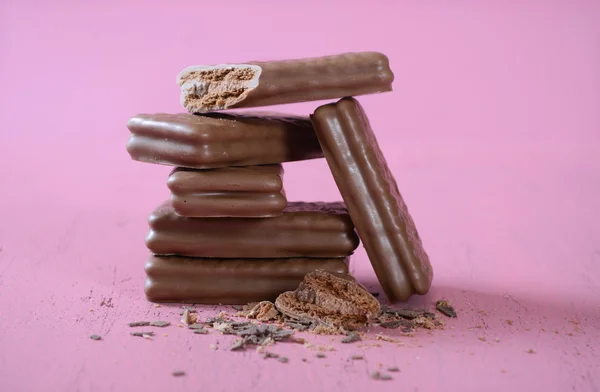 Pila de galletas de chocolate — Foto de Stock
