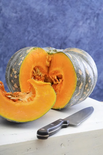 Otoño Cosecha preparación de alimentos de calabaza . — Foto de Stock