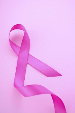 Pink Ribbon Charity for Womens Health Awareness ribbon.