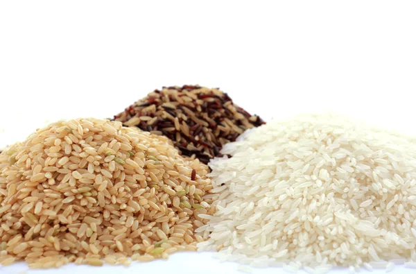 Ingrediente de cereal de arroz sin gluten crudo . — Foto de Stock
