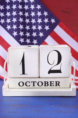 Columbus Day October 12 calendar