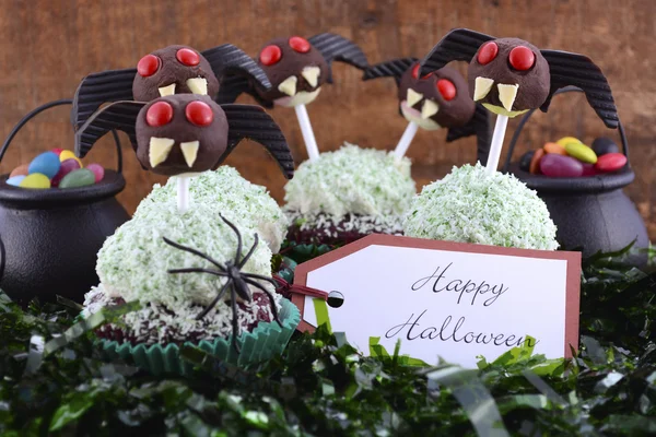 Happy Halloween Ghoulish Cupcakes — Stock Photo, Image