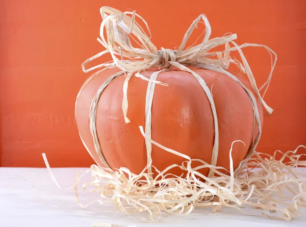 Moderno centrotavola zucca decorato — Foto Stock