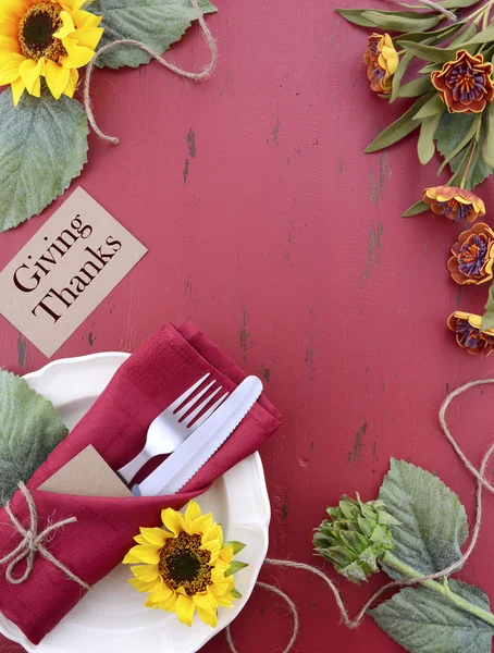 Happy Thanksgiving background with decorated borders. — Stockfoto