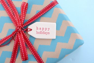 Aqua and red Christmas Gift