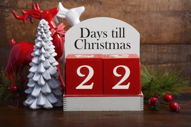 Noel takvim kadar gün. 