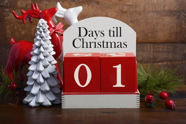 Days till Christmas calendar. — Stock Photo, Image