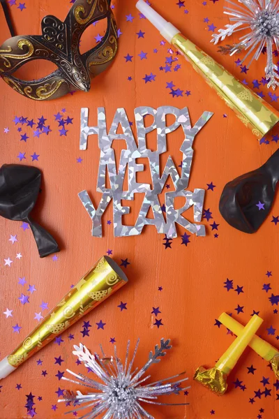 Decoraciones de la fiesta de Año Nuevo feliz — Foto de Stock