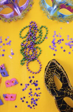 Parti süsleri Mardi Gras maskesi. 