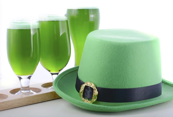 St Patricks Day green beer — Stock Photo, Image
