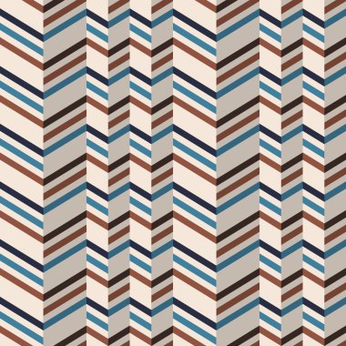 Moda chevron desen kahverengi retro renkleri