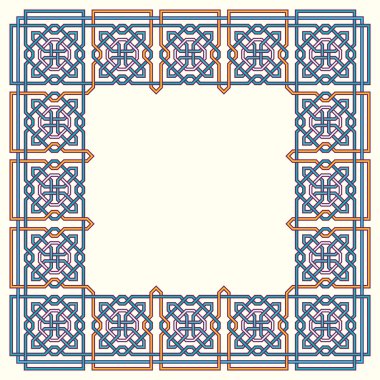 Karışık Modern desenli kare