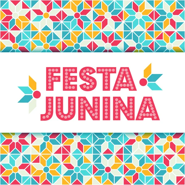 Festa Junina illustration - Brazil june festival — Stock Vector