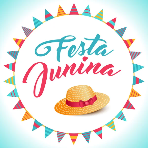 Festa Junina ilustracja - Brazylia czerwca Festiwal — Wektor stockowy