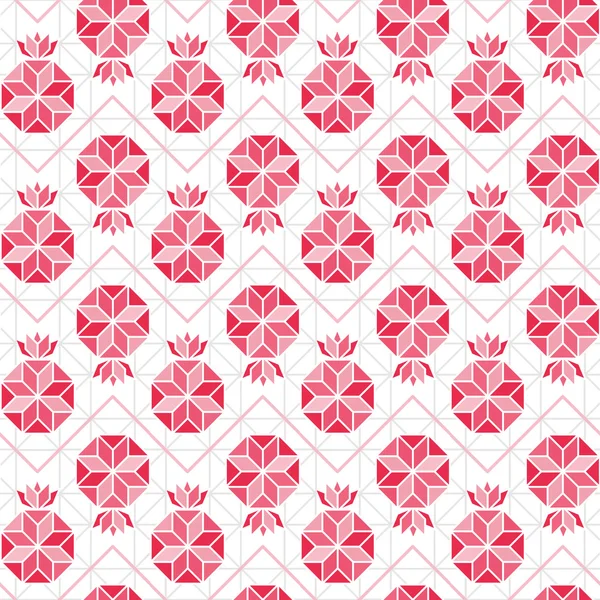 Pomegranate seamless pattern — Stock Vector