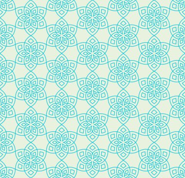 soyut çiçek desenli