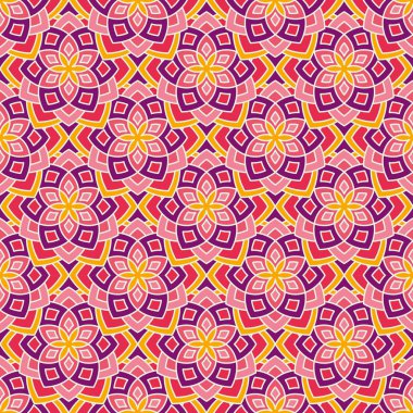 soyut çiçek desenli