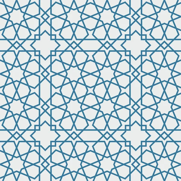 Islam tradicional Patrón geométrico, sin costuras — Vector de stock