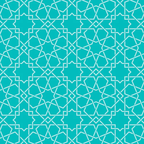 전통적인 이슬람 기하학적 패턴, 원활한 — 스톡 벡터