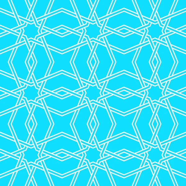传统的伊斯兰教几何图案，无缝 — 图库矢量图片