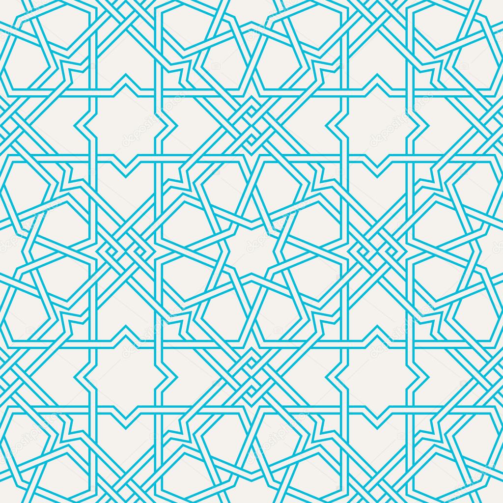 Traditional Islam Geometric Pattern Seamless Stock Vector Image By