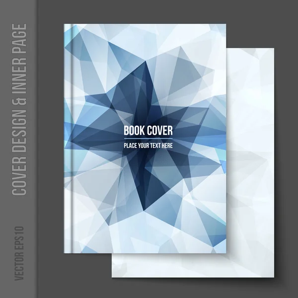 Diseño de portada para folleto empresarial, informe anual — Vector de stock