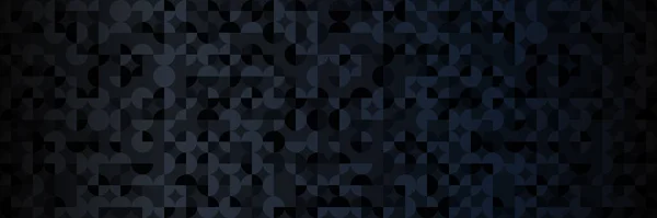 Mörksvart Bakgrund Abstrakt Geometriskt Mönster Mörkt Läge Perfekt För Webbanners — Stock vektor