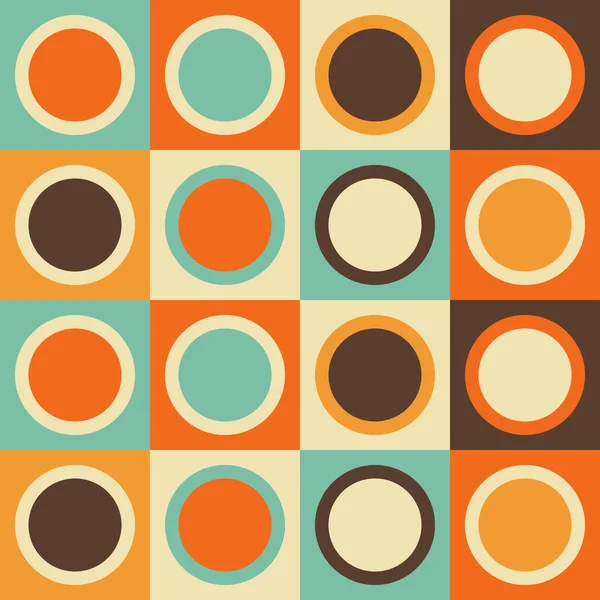 Motif Moderne Sans Couture Milieu Siècle Formes Géométriques Aux Couleurs — Image vectorielle