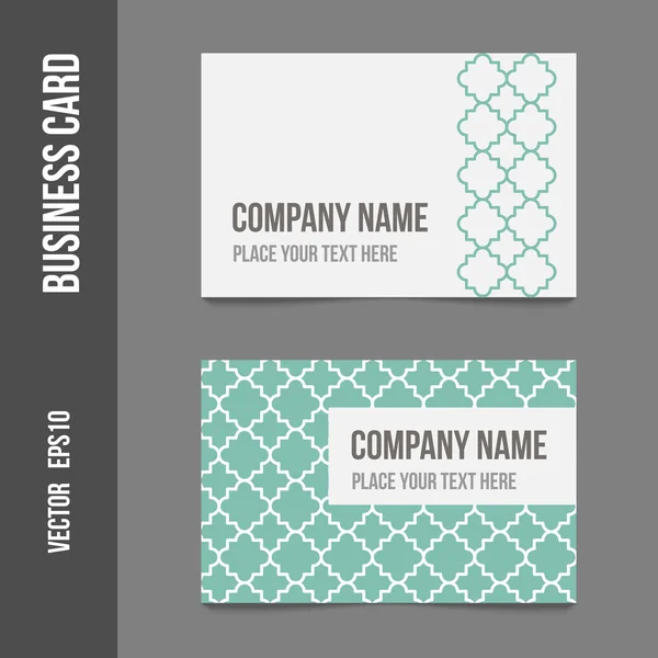 Identidad corporativa - tarjetas de visita — Vector de stock