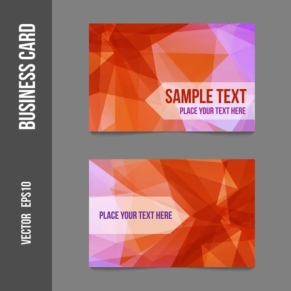 Corporate identity - business cards — Stock Vector