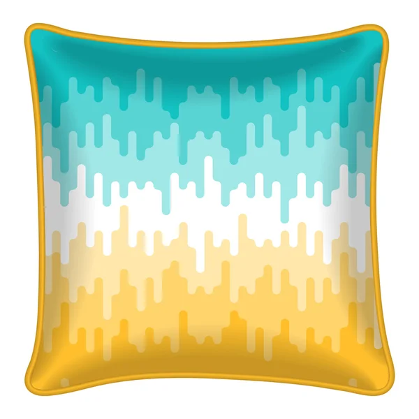 Decorative throw pillow — Stock Vector