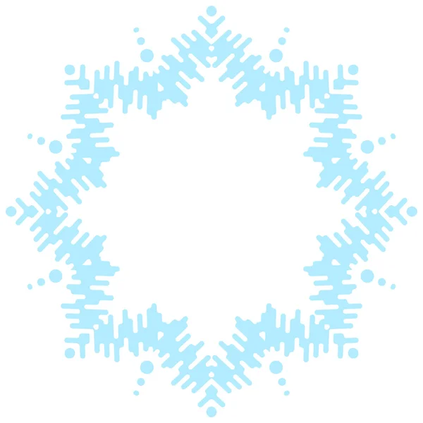 Frosty snowflake — Stock Vector