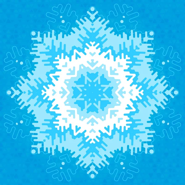 Frosty snowflake — Stock Vector