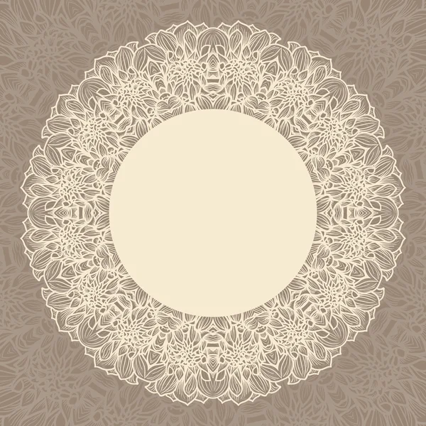 Vintage wreath — Stock Vector