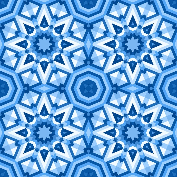 Carreaux de sol à motifs de couleurs bleues — Image vectorielle