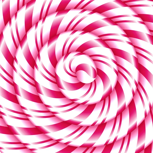 Candy cane sweet spiral abstract background — Stock Vector