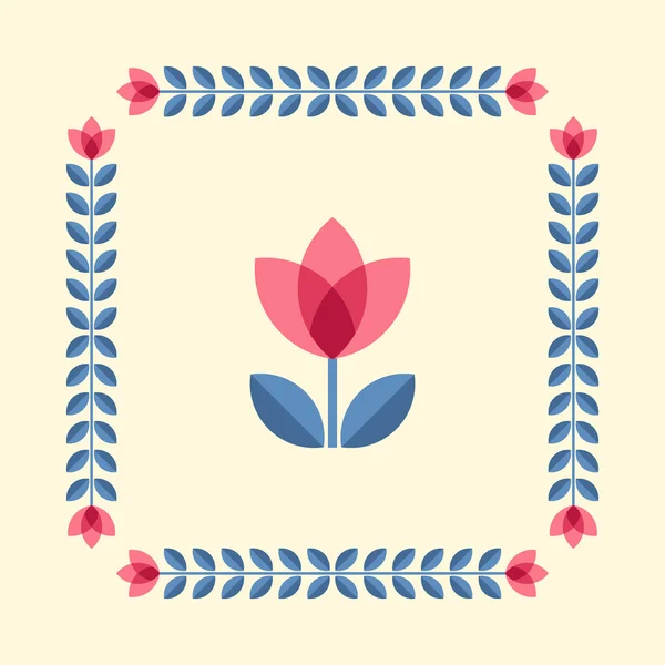 Flores escandinavas — Vector de stock