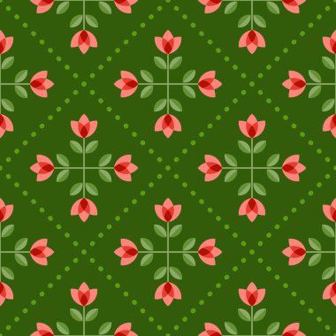 soyut çiçek ile sorunsuz çiçek desenli