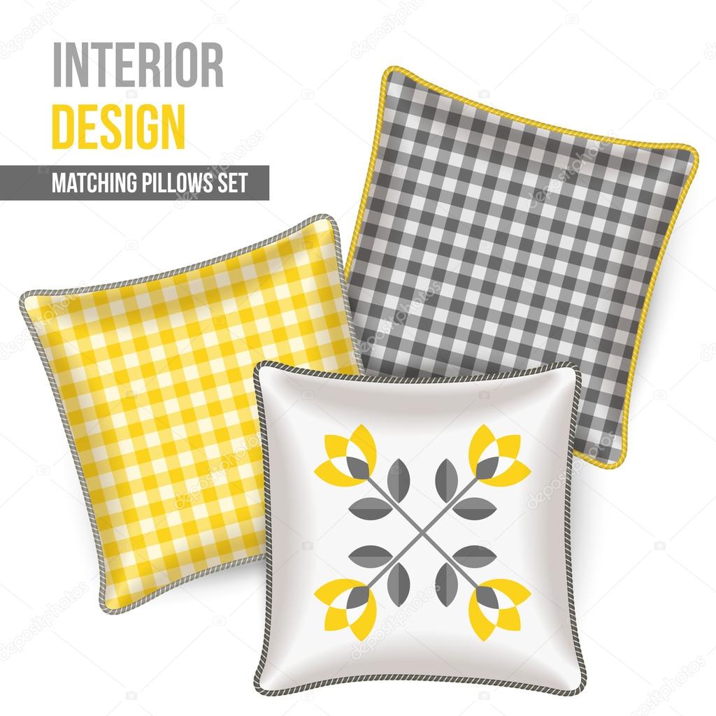 Set of decorative pillow