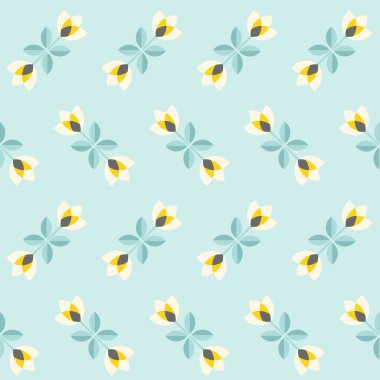 soyut çiçek ile sorunsuz çiçek desenli