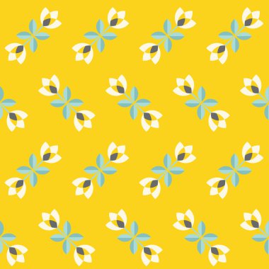 soyut çiçek ile sorunsuz çiçek desenli