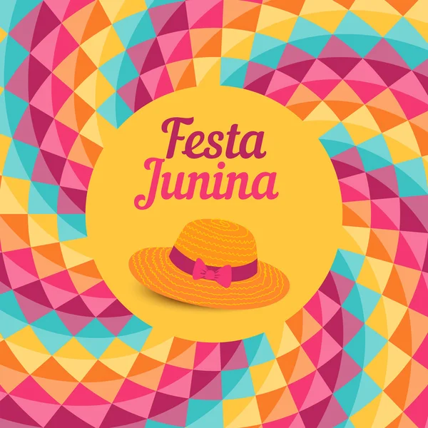 Festa Junina illusztráció - Brazília június fesztivál — Stock Vector